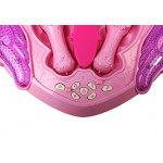 Karaoke s hudobným boxom na stojane ružová